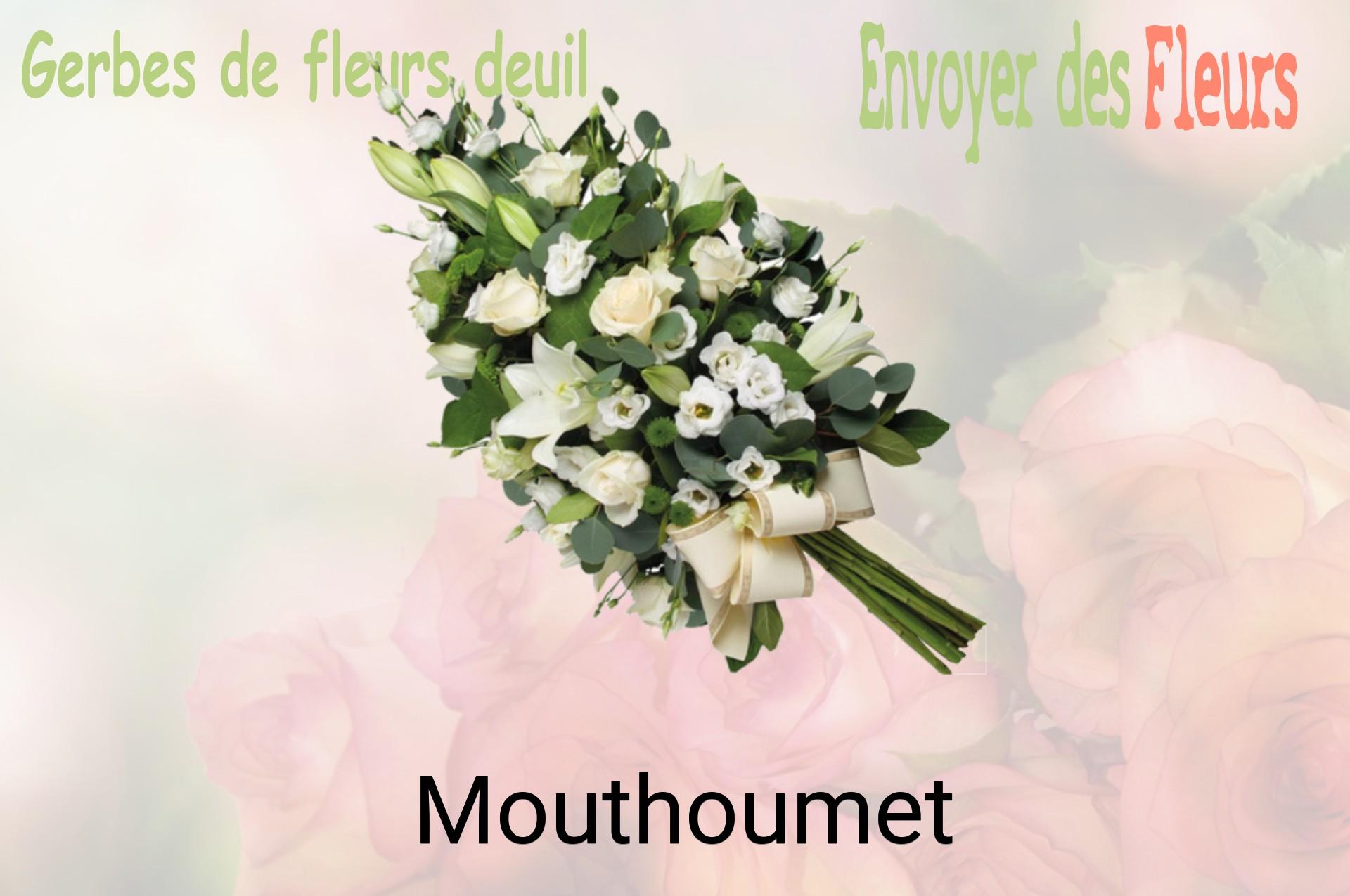 Gerbe de fleurs de deuil livrée à Mouthoumet